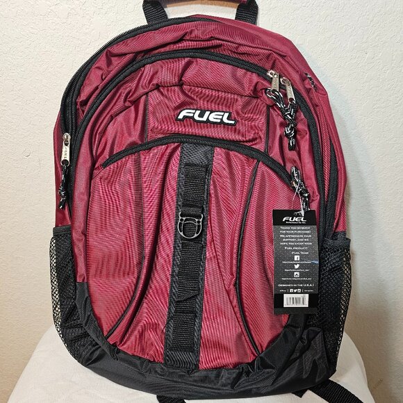 FUEL Active Backpack, Burgundy/Black - Picture 1 of 4